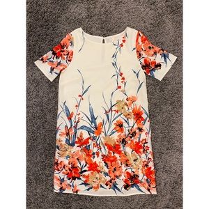 Women’s white floral print summer dress 👗🌸